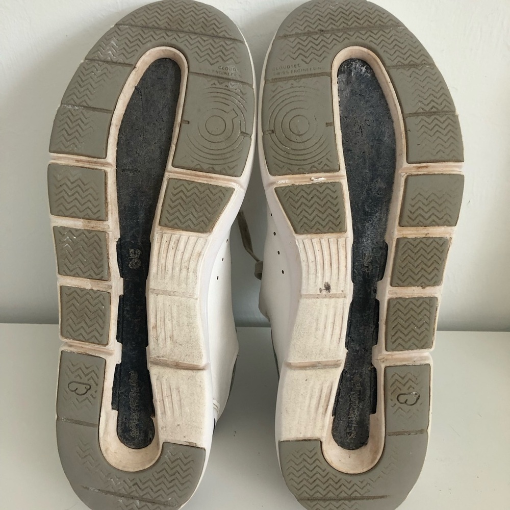 On The Roger White and Gray Sneakers - Picture 8 of 8